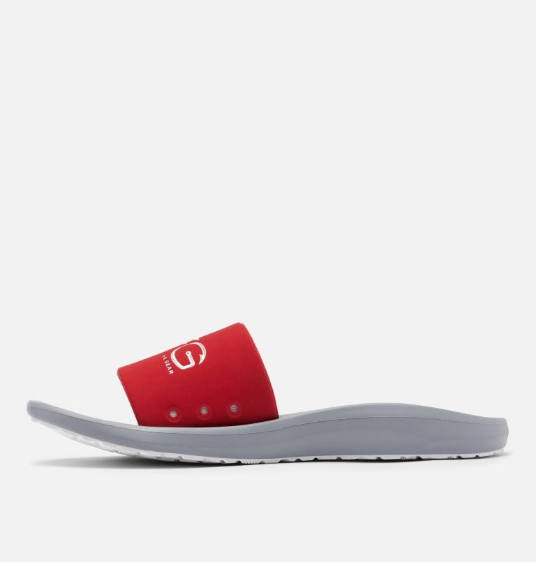 Men's Columbia Yachtrocker PFG Slides Red / Grey | CA-F0CL6