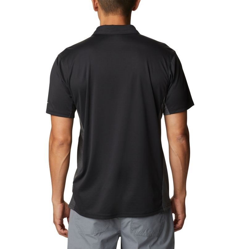 Men's Columbia Zero Ice Cirro-Cool Polo Shirts Black | CA-ICA3L