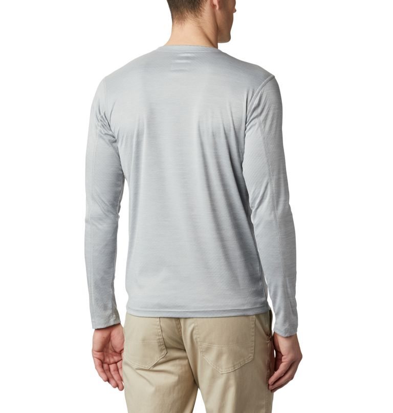 Men's Columbia Zero Rules Long Sleeve Sweatshirts Light Grey | CA-F1586