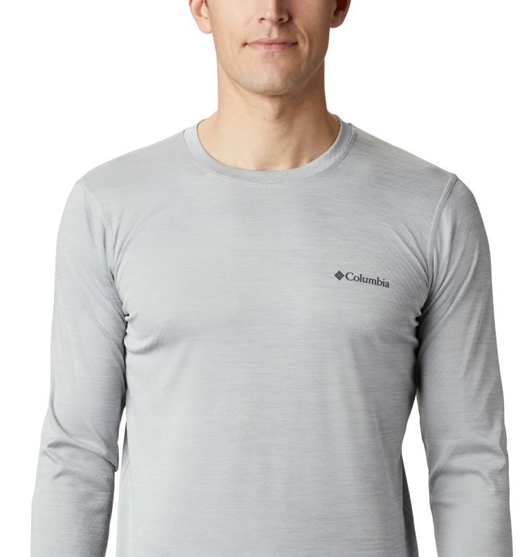 Men's Columbia Zero Rules Long Sleeve Sweatshirts Light Grey | CA-F1586