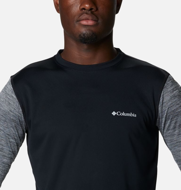 Men's Columbia Zero Rules Long Sleeve Sweatshirts Black | CA-FA486