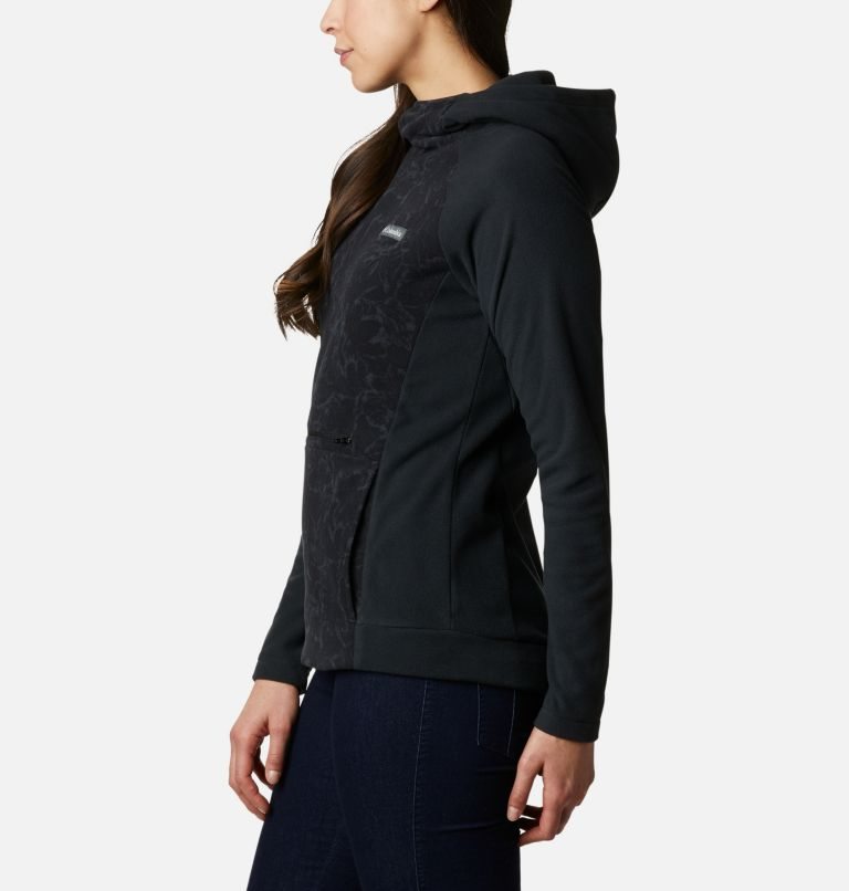 Women's Columbia Ali Peak Fleece Hoodie Black | CA-F86A1