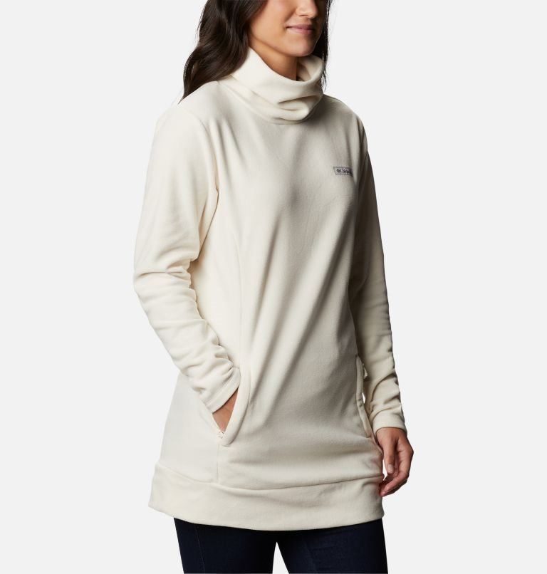 Women's Columbia Ali Peak Fleece Tunic Sweatshirts Cream | CA-K0316