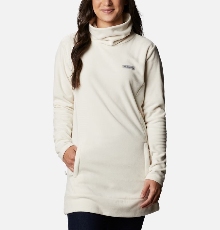 Women\'s Columbia Ali Peak Fleece Tunic Sweatshirts Cream | CA-K0316