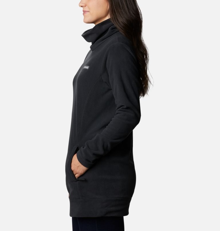 Women's Columbia Ali Peak Fleece Tunic Sweatshirts Black | CA-YL1AC