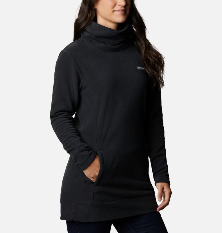 Women's Columbia Ali Peak Fleece Tunic Sweatshirts Black | CA-YL1AC