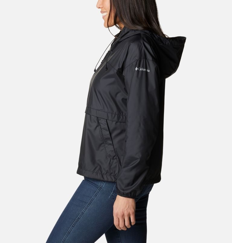 Women's Columbia Alpine Chill Windbreaker Jackets Black | CA-D5A1L