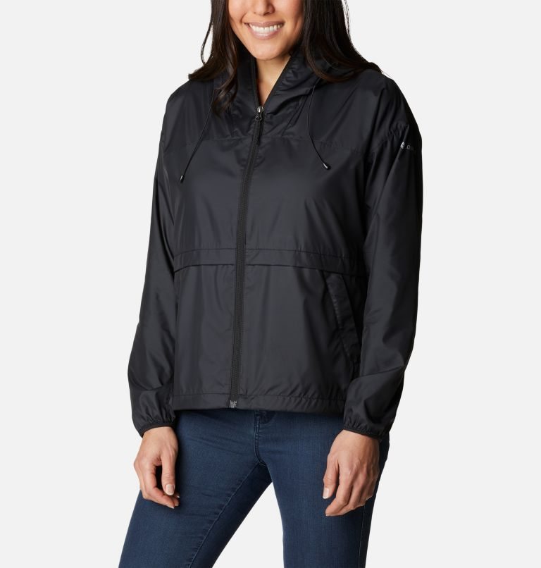 Women\'s Columbia Alpine Chill Windbreaker Jackets Black | CA-D5A1L