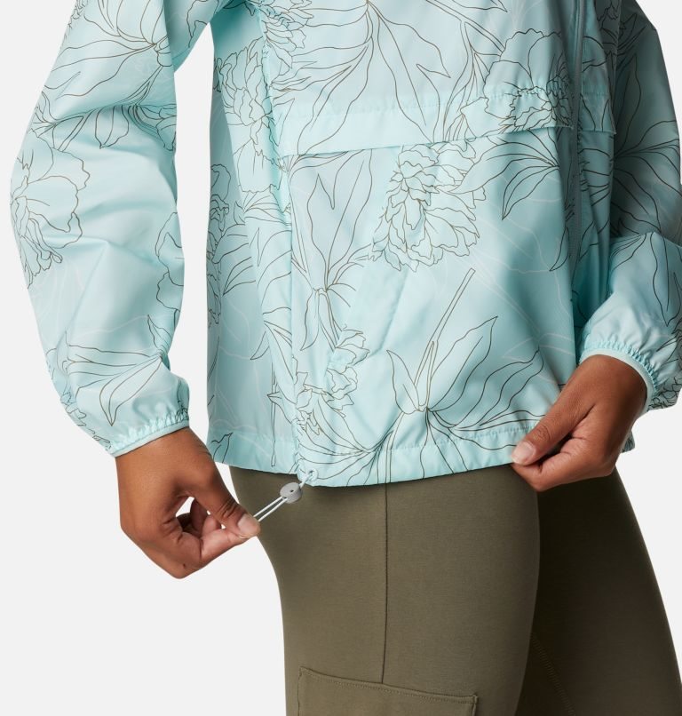 Women's Columbia Alpine Chill Windbreaker Jackets Light Blue | CA-D5C36