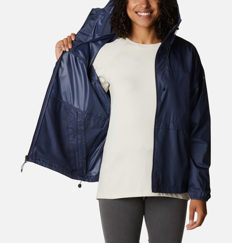 Women's Columbia Alpine Chill Windbreaker Jackets Navy | CA-RL501