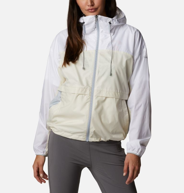 Women's Columbia Alpine Chill Windbreaker Jackets White | CA-TL13C