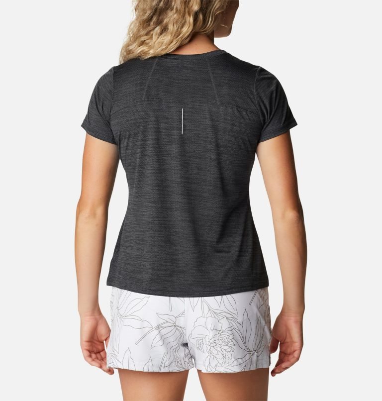 Women's Columbia Alpine Chill Zero Short Sleeve T Shirts Black | CA-BL03C