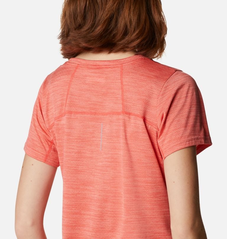 Women's Columbia Alpine Chill Zero Short Sleeve T Shirts Coral | CA-DL583