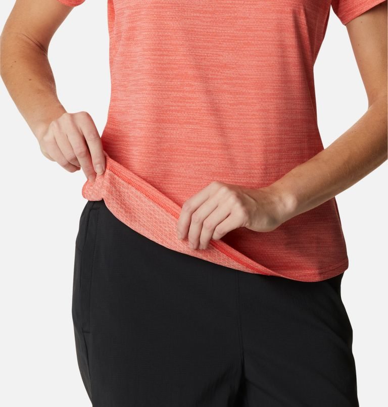 Women's Columbia Alpine Chill Zero Short Sleeve T Shirts Coral | CA-DL583