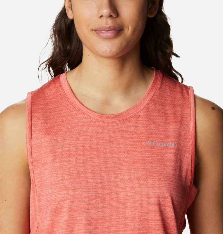 Women's Columbia Alpine Chill Zero Tanks Coral | CA-L6815