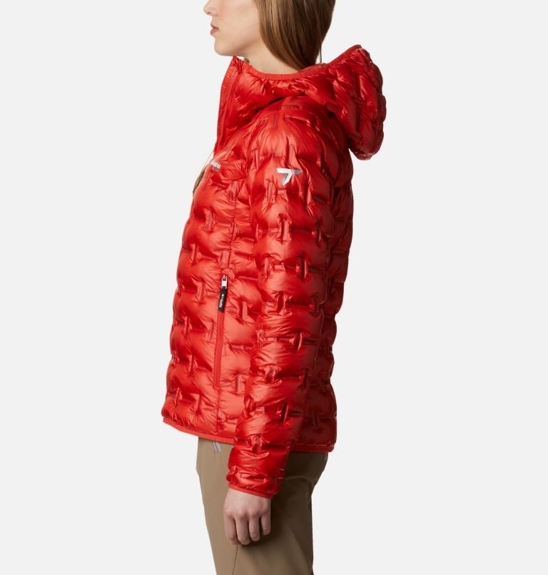 Women's Columbia Alpine Crux Down Jackets Red | CA-R385A