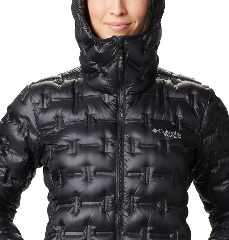 Women's Columbia Alpine Crux Down Jackets Black | CA-X1L4A