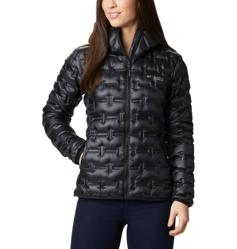 Women\'s Columbia Alpine Crux Down Jackets Black | CA-X1L4A