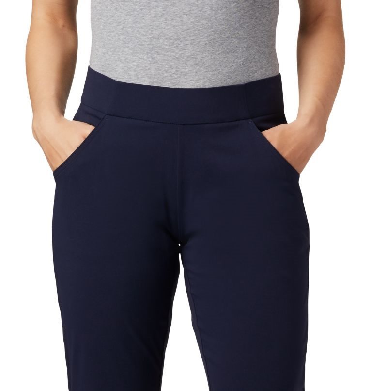 Women's Columbia Anytime Casual Capris Sport Pants Navy | CA-Z4A3L