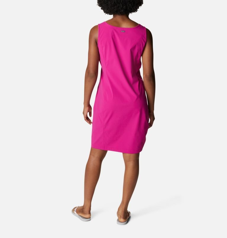 Women's Columbia Anytime Casual III Dress Fuchsia | CA-Q86CA