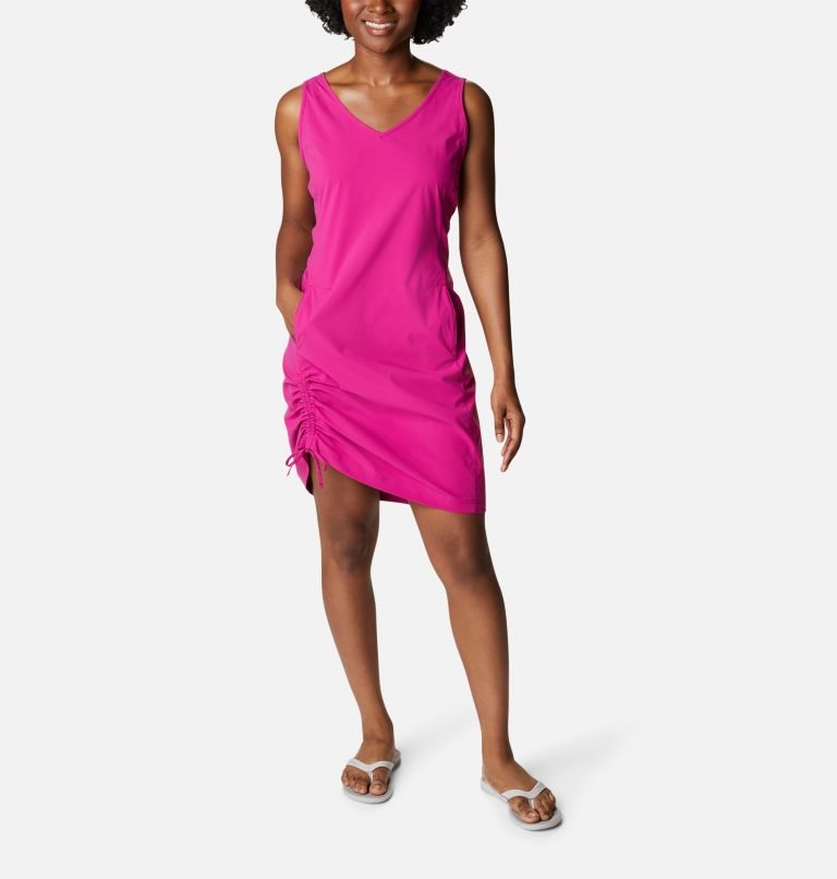 Women\'s Columbia Anytime Casual III Dress Fuchsia | CA-Q86CA