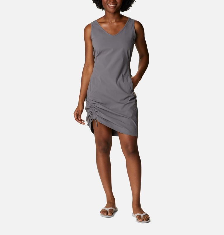 Women\'s Columbia Anytime Casual III Dress Grey | CA-S43L8