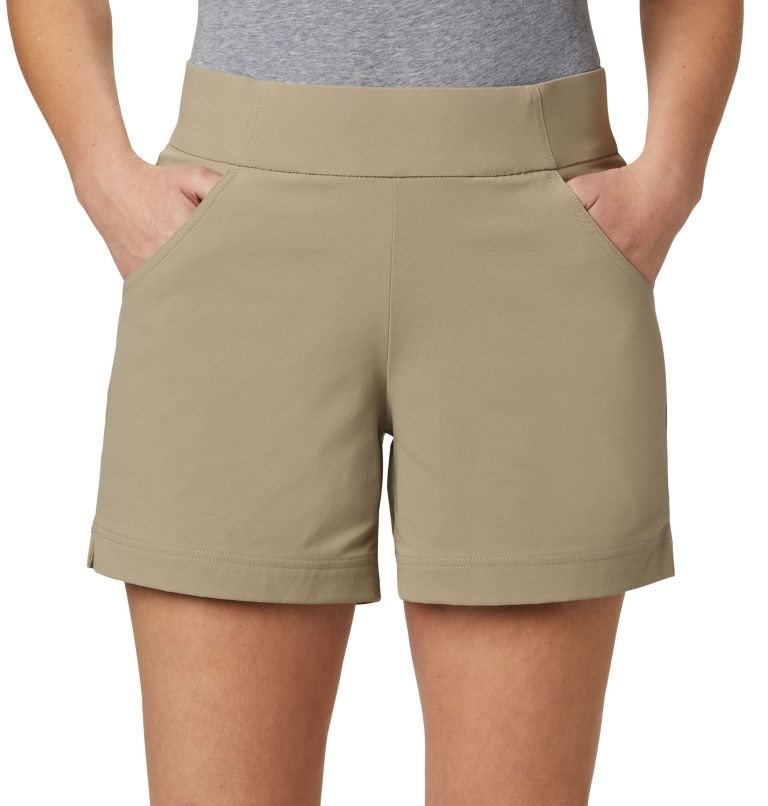 Women's Columbia Anytime Casual Shorts Khaki | CA-I143C