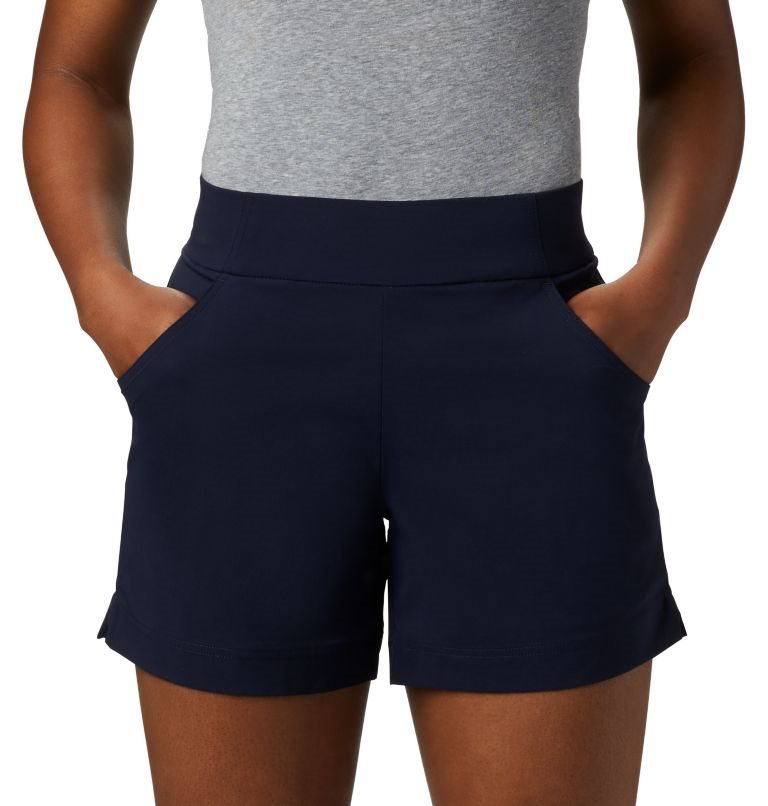 Women's Columbia Anytime Casual Shorts Navy | CA-LC1AL