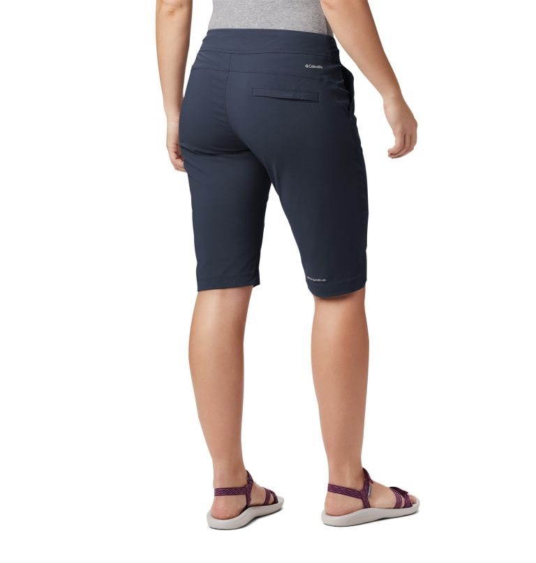 Women's Columbia Anytime Outdoor Long Shorts Navy | CA-AL153