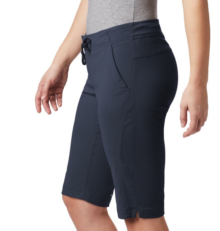 Women's Columbia Anytime Outdoor Long Shorts Navy | CA-AL153