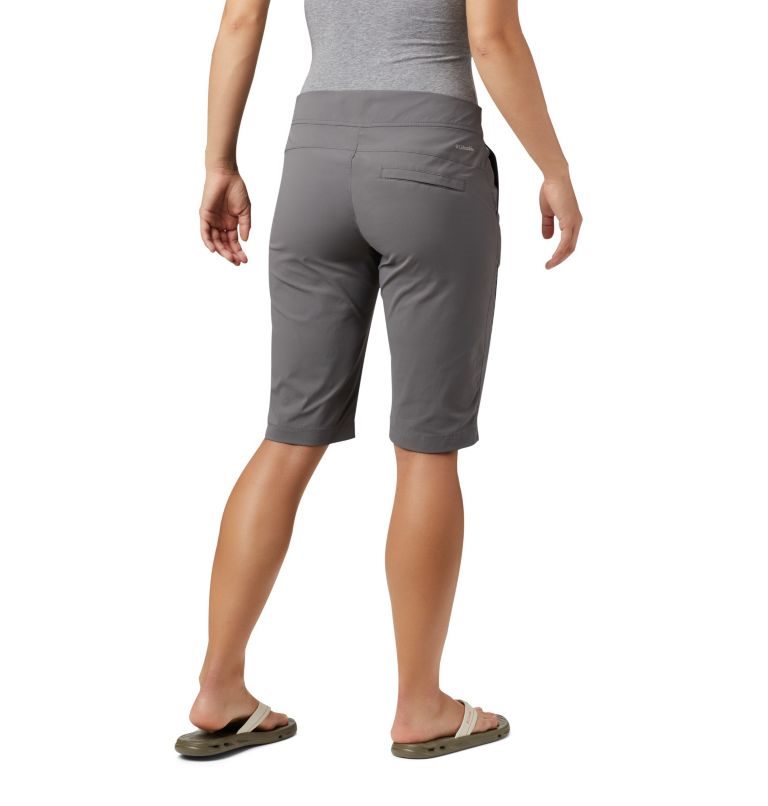 Women's Columbia Anytime Outdoor Long Shorts Grey | CA-F6L38