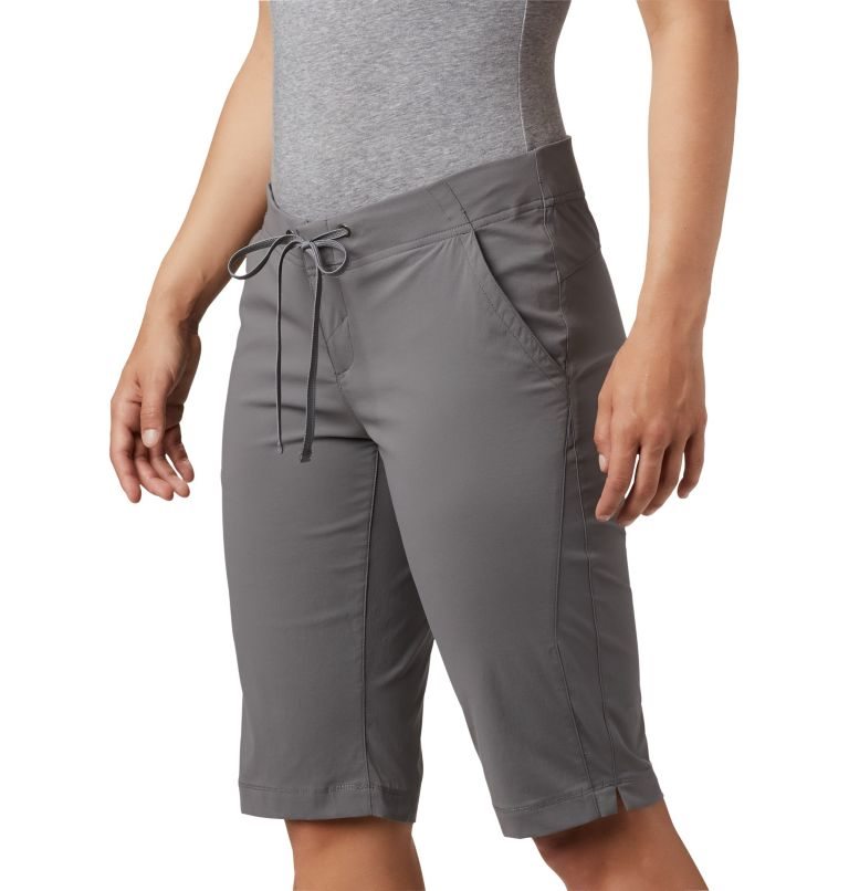 Women's Columbia Anytime Outdoor Long Shorts Grey | CA-F6L38