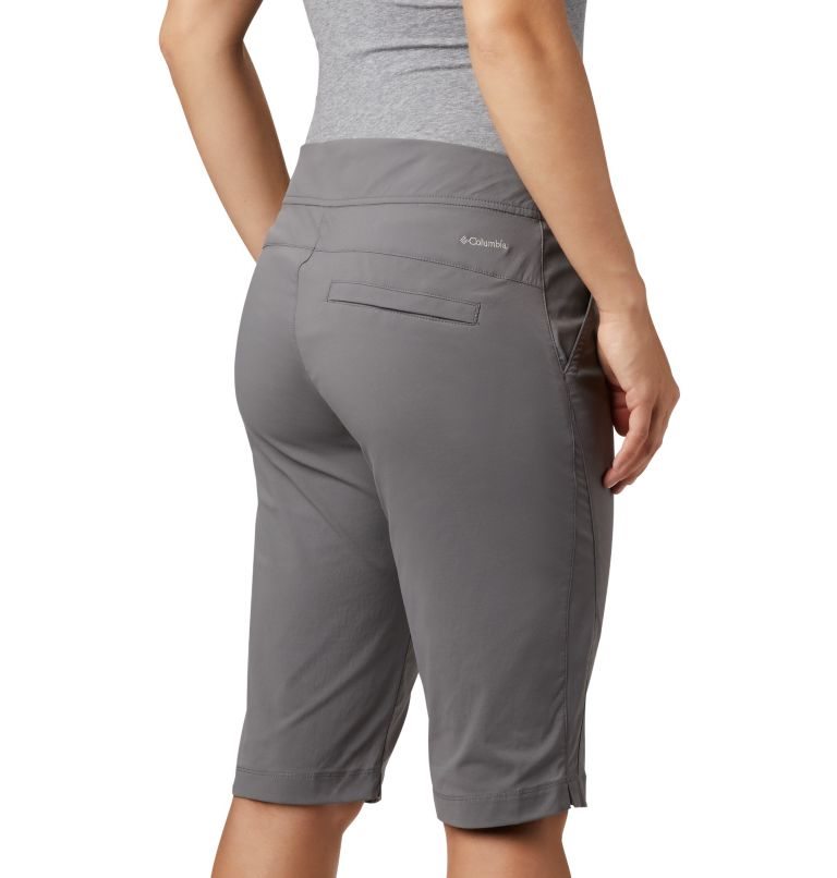 Women's Columbia Anytime Outdoor Long Shorts Grey | CA-F6L38