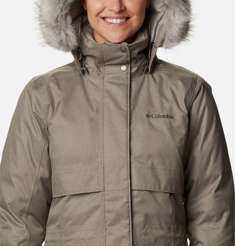 Women's Columbia Apres Arson II Long Down Jackets Grey | CA-E564C