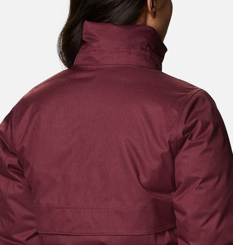 Women's Columbia Apres Arson II Long Down Jackets Maroon | CA-P3804