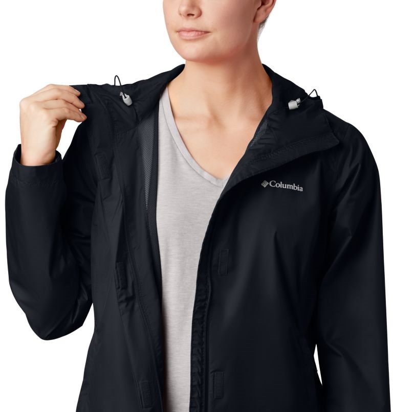 Women's Columbia Arcadia II Rain Jackets Black | CA-A56C8