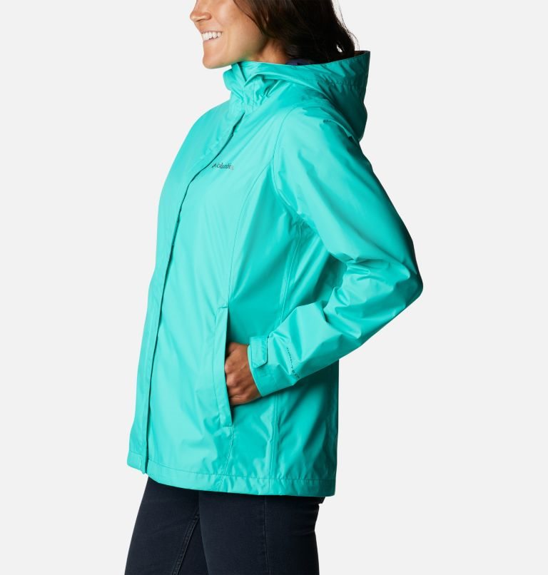 Women's Columbia Arcadia II Rain Jackets Turquoise | CA-GCL01