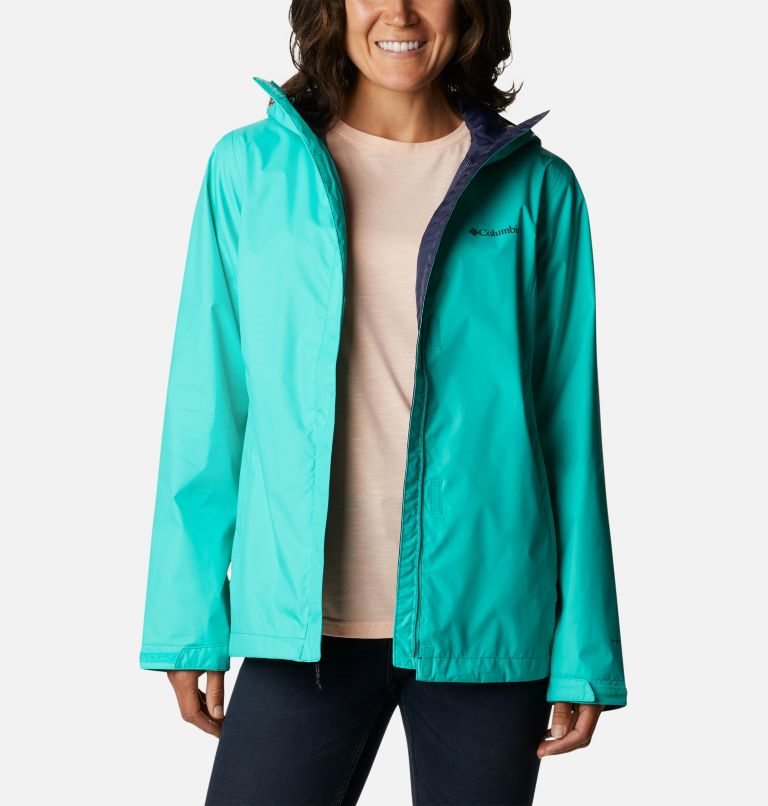 Women's Columbia Arcadia II Rain Jackets Turquoise | CA-GCL01