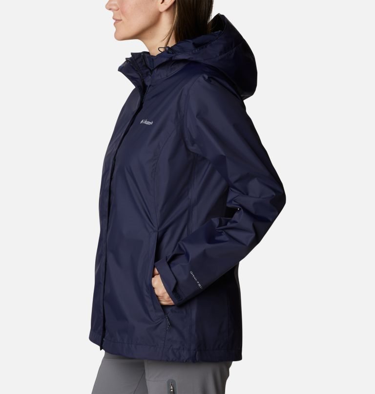 Women's Columbia Arcadia II Rain Jackets Navy | CA-J5041