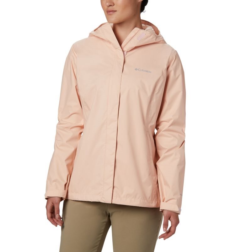 Women\'s Columbia Arcadia II Rain Jackets Coral | CA-KL0C1