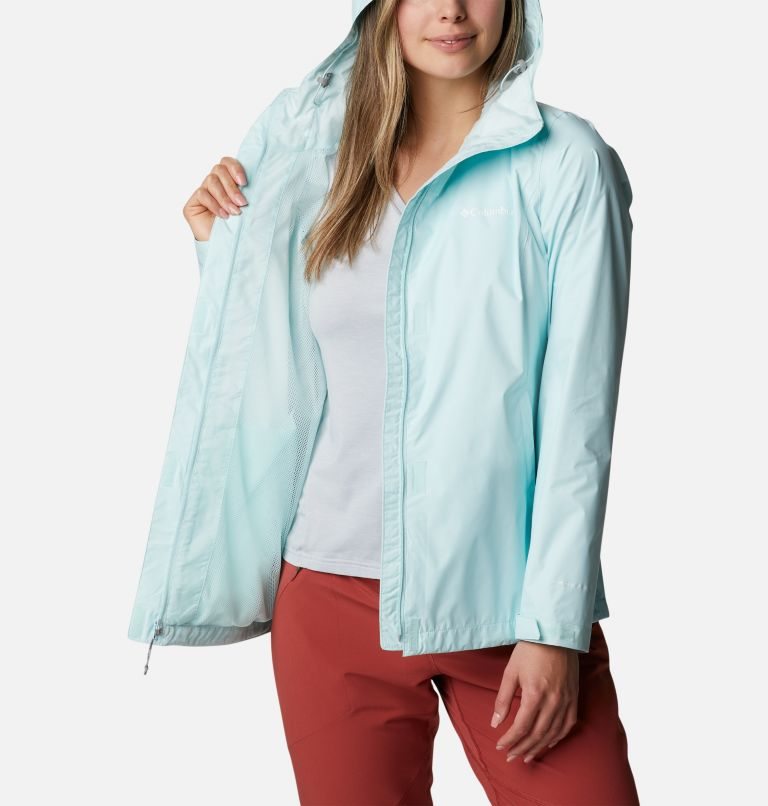 Women's Columbia Arcadia II Rain Jackets Turquoise | CA-U3156