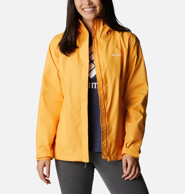 Women's Columbia Arcadia II Rain Jackets Mango | CA-U3C1L