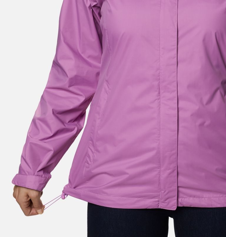 Women's Columbia Arcadia II Rain Jackets Lavender | CA-V1ALC