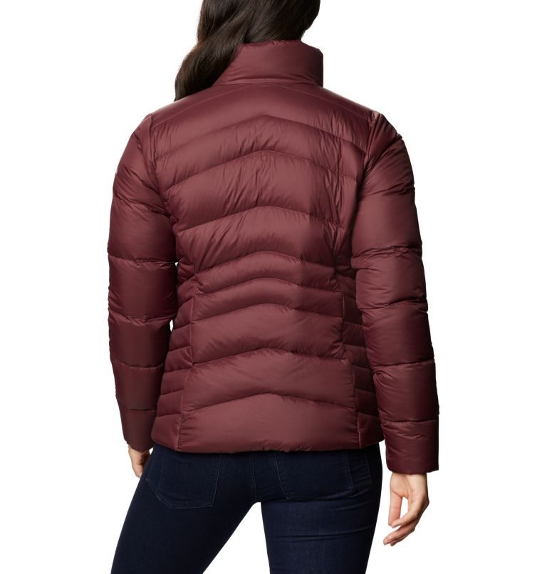 Women's Columbia Autumn Park Down Jackets Burgundy | CA-Q5L16