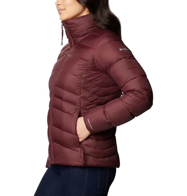 Women's Columbia Autumn Park Down Jackets Burgundy | CA-Q5L16