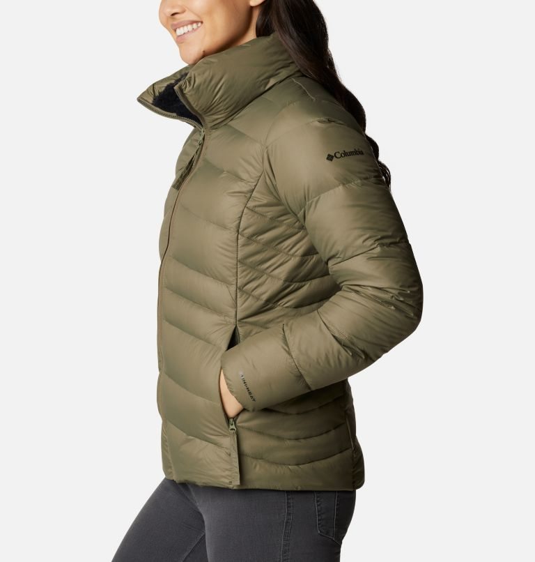 Women's Columbia Autumn Park Down Jackets Olive | CA-YA1L5