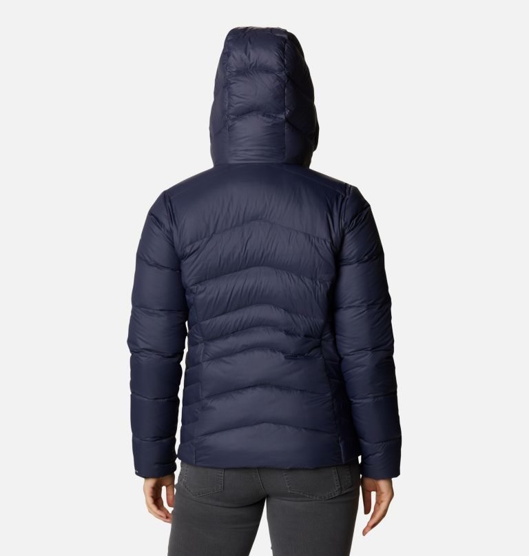 Women's Columbia Autumn Park Hooded Down Jackets Navy | CA-QC31L