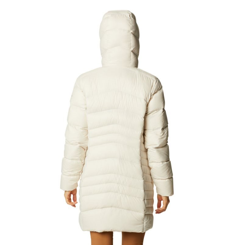 Women's Columbia Autumn Park Hooded Mid Down Jackets Cream | CA-Y6A3L