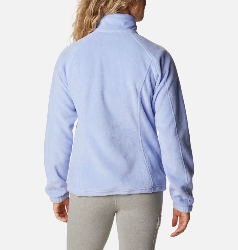 Women's Columbia Benton Springs Full Zip Fleece Jackets Light Blue | CA-A140C