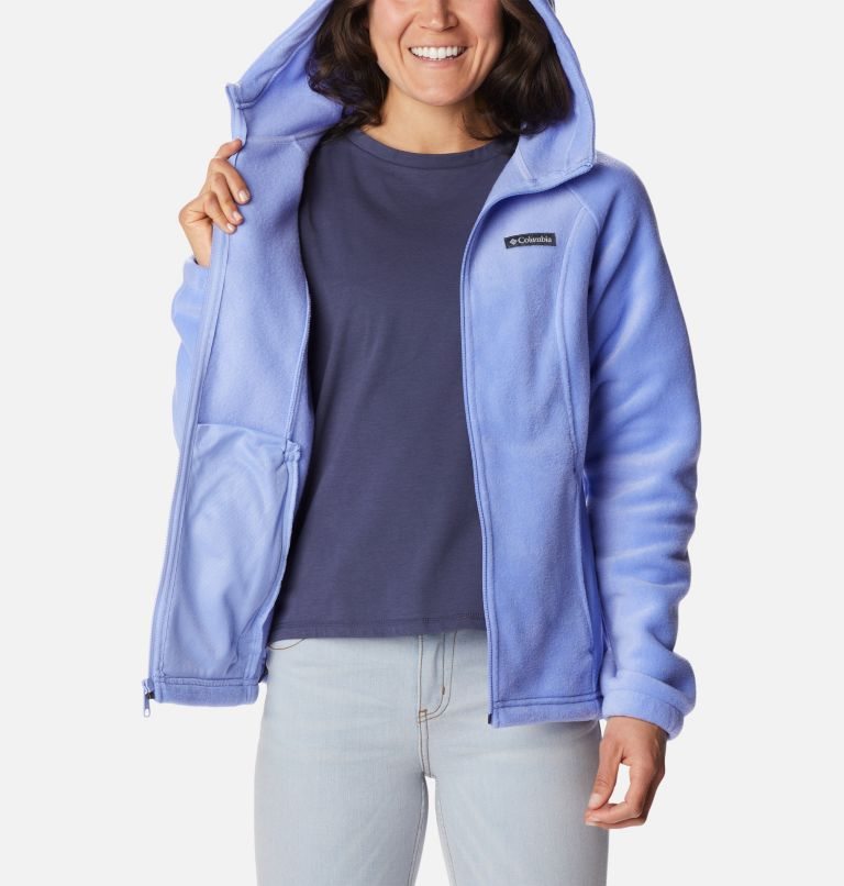 Women's Columbia Benton Springs Full Zip Fleece Jackets Light Blue | CA-A31L8